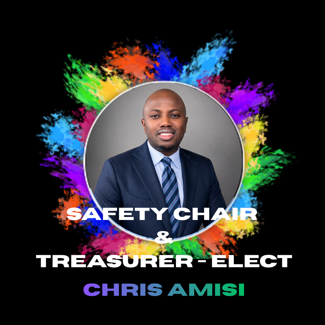 Safety Chair and Treasurer-Elect Chris Amisi